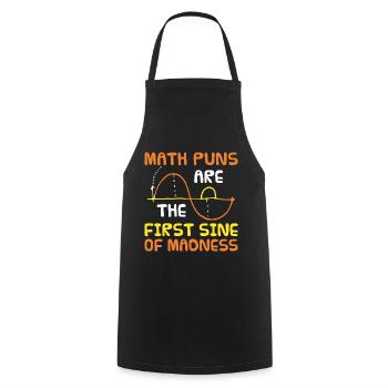 Maths d’humour Geeks geeks cadeau de maths - Tablier de cuisine - noir - Devant - AI Model Male 185 dark (185cm)