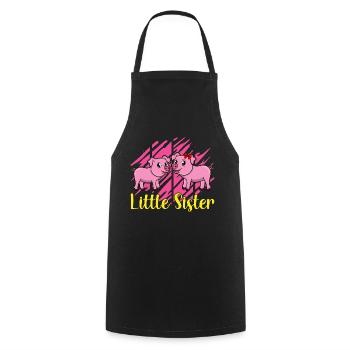 LITTLE SISTER PIC by The Manzanita's - Cooking Apron - black - Front - AI Model Male 185 dark (185cm)
