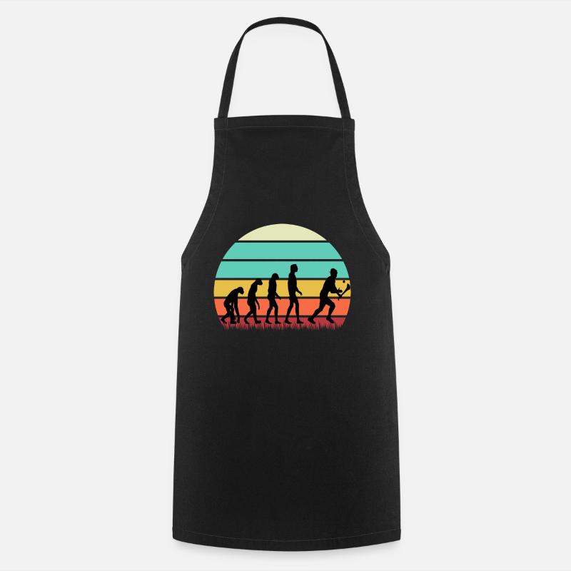 The Evolution of Hurling - Cooking Apron - black
