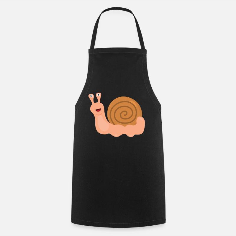 Snail - Cooking Apron - black