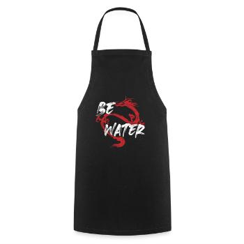 Sei Wasserdrache Kampfkunst Kung Fu Wing Chun - Kochschürze - Schwarz - Vorne - AI Model Male 185 dark (185cm)