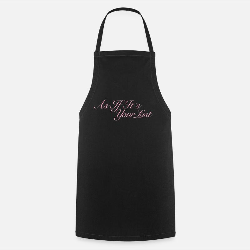BLACKPINK COMME SI C’ÉTAIT VOTRE DERNIER - Tablier de cuisine - noir