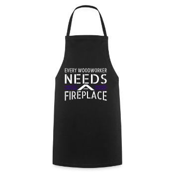 présenter des outils de marteau-piqueur d’apprenti geek - Tablier de cuisine - noir - Devant - AI Model Male 185 dark (185cm)