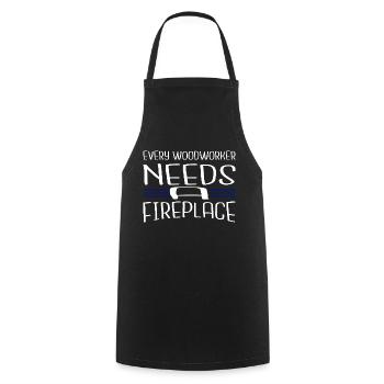 bûcheron bûcheron - Tablier de cuisine - noir - Devant - AI Model Male 185 dark (185cm)