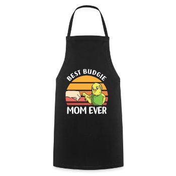 Budgerigar Pet Bird | Birds Animal Gift - Cooking Apron - black - Front - AI Model Male 185 dark (185cm)