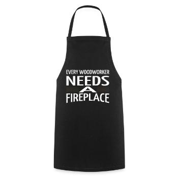 carpenter jokes tshirts arborists chainsaw grab - Cooking Apron - black - Front - AI Model Male 185 dark (185cm)