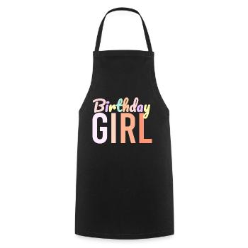 Birthday Girl - Cooking Apron - black - Front - AI Model Male 185 dark (185cm)