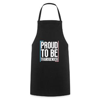 Trans Transgender Transsexual Pride - Cooking Apron - black - Front - AI Model Male 185 dark (185cm)