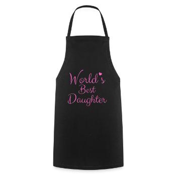 Best Daughter of the World - Cooking Apron - black - Front - AI Model Male 185 dark (185cm)
