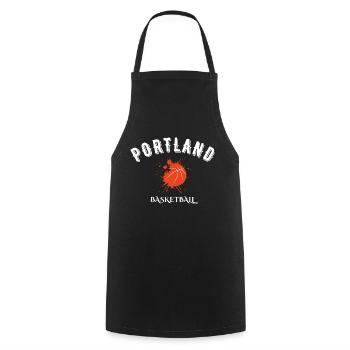 Portland Basketball - Kochschürze - Schwarz - Vorne - AI Model Male 185 dark (185cm)