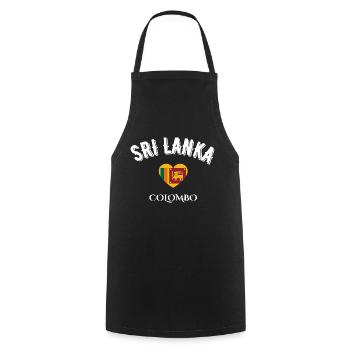 Sri Lanka Colombo - Cooking Apron - black - Front - AI Model Male 185 dark (185cm)