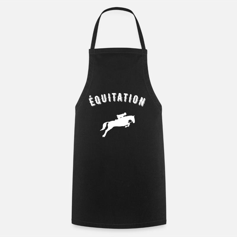 équitation - Tablier de cuisine - noir