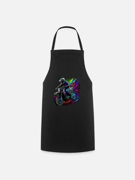 Motocross Love - Cooking Apron - black