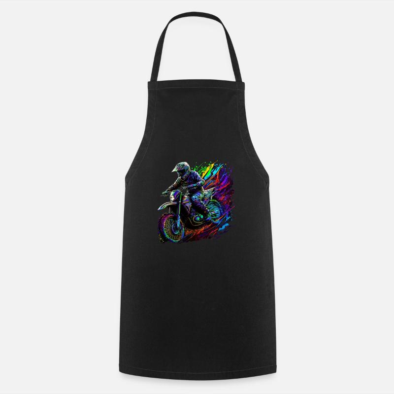 Motocross Love - Cooking Apron - black