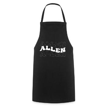 Funny Allen Groovy 4 Männer Frauen Cool Allen Tie Dye - Kochschürze - Schwarz - Vorne - AI Model Male 185 dark (185cm)