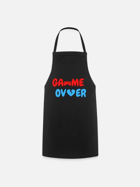 Game Over - Kochschürze - Schwarz