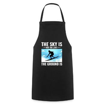 Skysurfing Skydiving Extreme Sport Skydiver Funny - Cooking Apron - black - Front - AI Model Male 185 dark (185cm)
