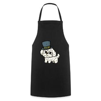 Hat Hut Dog Owner Pets Children Smaller - Cooking Apron - black - Front - AI Model Male 185 dark (185cm)