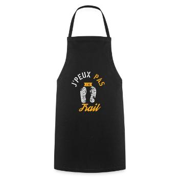 J Peux Pas J ai Trail - Tablier de cuisine - noir - Devant - AI Model Male 185 dark (185cm)