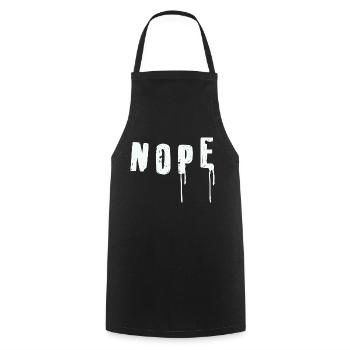 NOPE - ne soyez pas un béni-oui-oui! - Tablier de cuisine - noir - Devant - AI Model Male 185 dark (185cm)