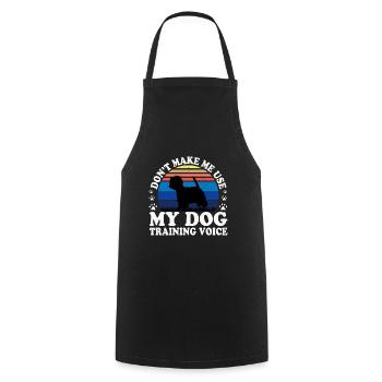 Westie Dog Lover Silhouette Vintage Sunset - Tablier de cuisine - noir - Devant - AI Model Male 185 dark (185cm)