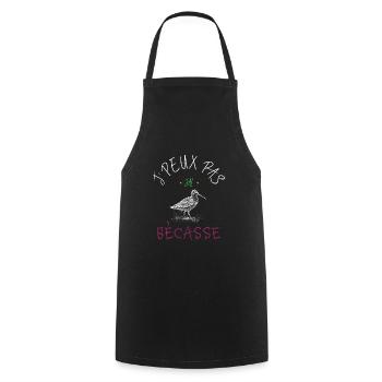 J'peux pas j'ai bécasse - Tablier de cuisine - noir - Devant - AI Model Male 185 dark (185cm)