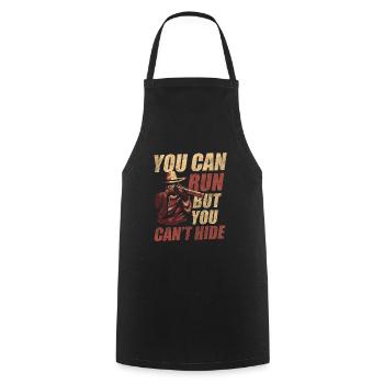 Cowboy Cowboy Boots Riding America - Cooking Apron - black - Front - AI Model Male 185 dark (185cm)