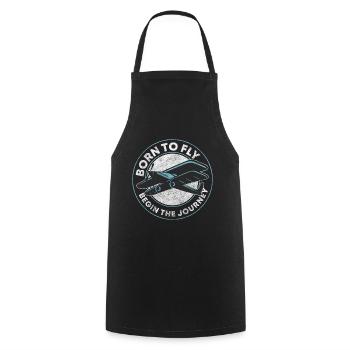 Flying Heartbeat Flying Sports Glider - Cooking Apron - black - Front - AI Model Male 185 dark (185cm)