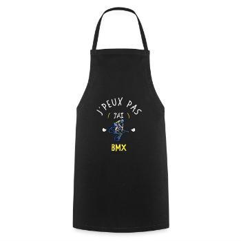 Je peux pas j'ai bmx - Tablier de cuisine - noir - Devant - AI Model Male 185 dark (185cm)