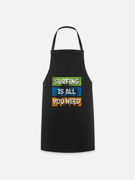 Water Sports Holiday - Cooking Apron - black