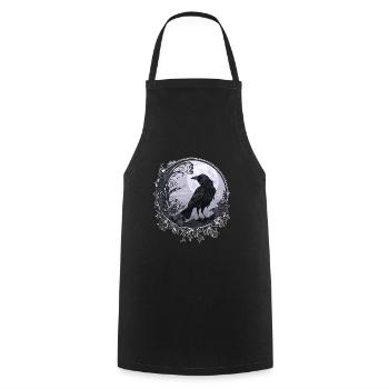 Corbeau - Tablier de cuisine - noir - Devant - AI Model Male 185 dark (185cm)