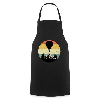 Hot Air Ballooning Hopper Balloon Pilot Balloonist - Cooking Apron - black - Front - AI Model Male 185 dark (185cm)