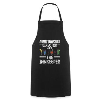 Wirt Bier Shots Gemütlich - Kochschürze - Schwarz - Vorne - AI Model Male 185 dark (185cm)