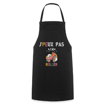 J Peux Pas J Ai Roller - Tablier de cuisine - noir - Devant - AI Model Male 185 dark (185cm)