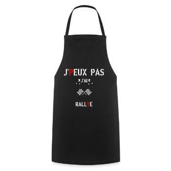 J peux pas j ai rallye - Tablier de cuisine - noir - Devant - AI Model Male 185 dark (185cm)