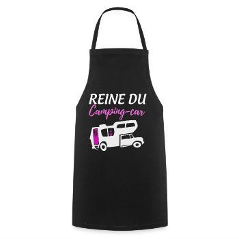 Ma Femme C'est La Reine Du Camping-car - Tablier de cuisine - noir - Devant - AI Model Male 185 dark (185cm)