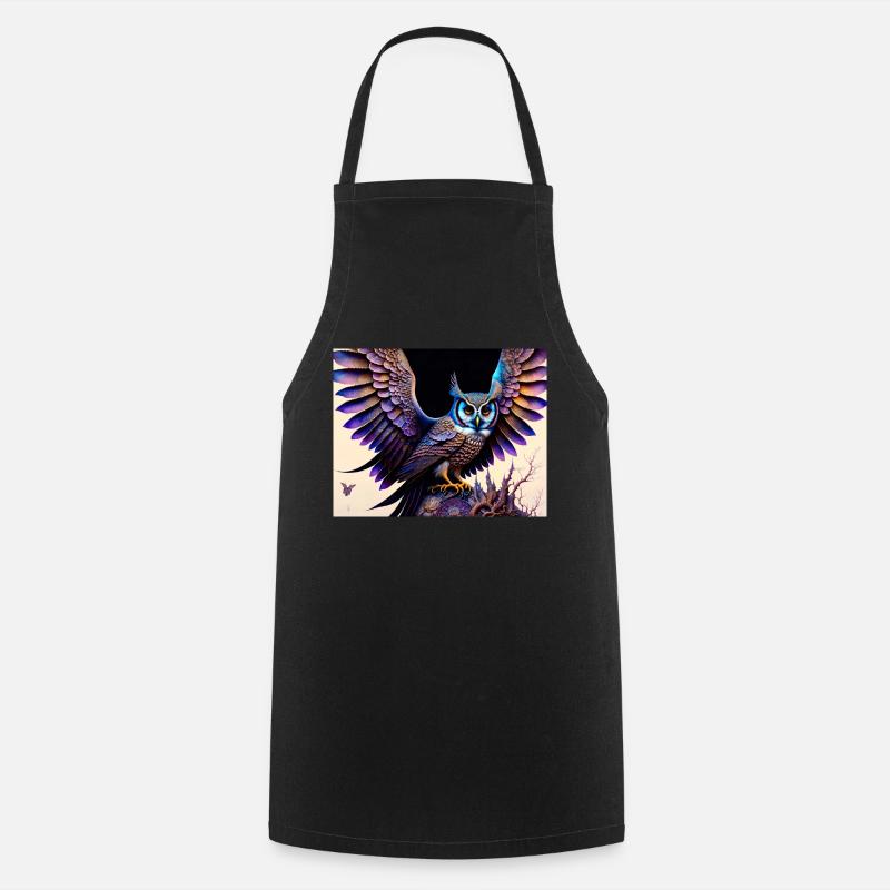 Hibou - Tablier de cuisine - noir