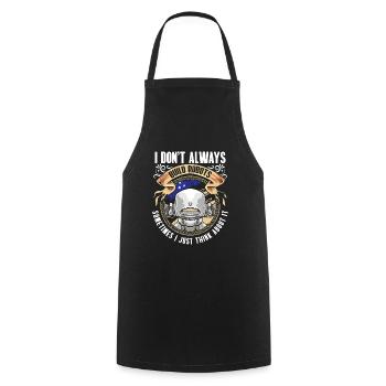 Technicien amateur de machines - Tablier de cuisine - noir - Devant - AI Model Male 185 dark (185cm)