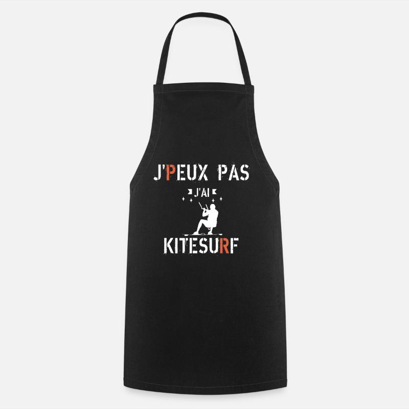 Je peux pas j ai kitesurf - Tablier de cuisine - noir