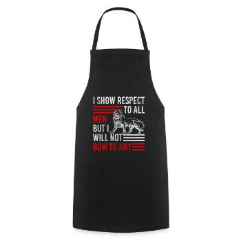 King Courage Wilderness - Cooking Apron - black - Front - AI Model Male 185 dark (185cm)