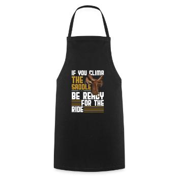 Désert de l’Ouest - Tablier de cuisine - noir - Devant - AI Model Male 185 dark (185cm)