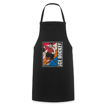 Sport Puck Team - Cooking Apron - black - Front - AI Model Male 185 dark (185cm)