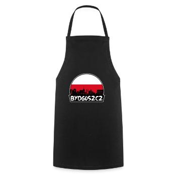 Bydgoszcz Pologne Flag Skyline Silhouette Voyage - Tablier de cuisine - noir - Devant - AI Model Male 185 dark (185cm)