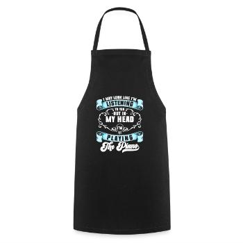 Pianist Piano Piano Player Music School - Cooking Apron - black - Front - AI Model Male 185 dark (185cm)