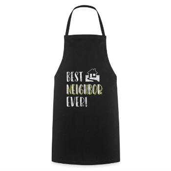 Nachbarn Humor Alkohol Wohnung - Kochschürze - Schwarz - Vorne - AI Model Male 185 dark (185cm)