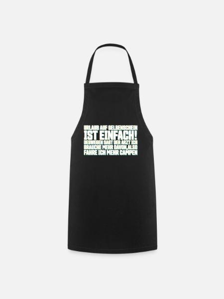 Lustiger Spruch - Kochschürze - Schwarz