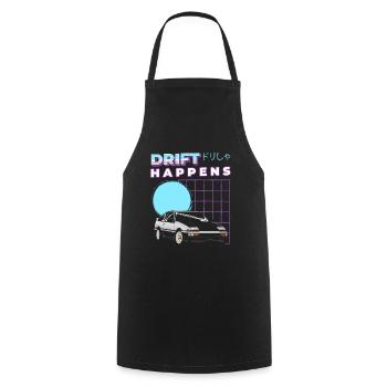 Véhicule de course de sport automobile - Tablier de cuisine - noir - Devant - AI Model Male 185 dark (185cm)