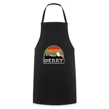 Derry Northern Ireland Flag Skyline Travel Souveni - Cooking Apron - black - Front - AI Model Male 185 dark (185cm)