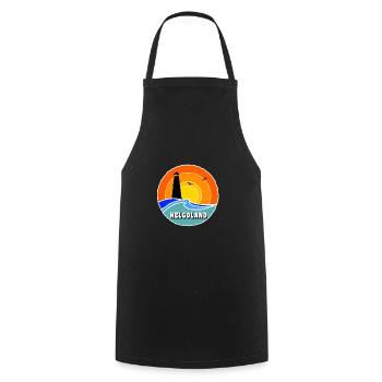 Ostsee Leuchtturm Helgoland - Kochschürze - Schwarz - Vorne - AI Model Male 185 dark (185cm)