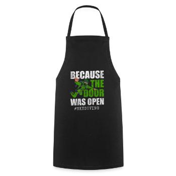Skydiver Jump Free Fall Base Jump - Tablier de cuisine - noir - Devant - AI Model Male 185 dark (185cm)